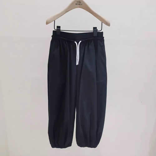 littlemoco专柜正品26年夏款男女童速干束脚休闲长裤子KBF2PAT028
