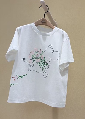 little moco童装26夏新款女童亲子短袖T恤KBF2TEET14