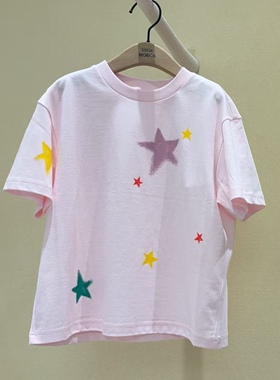 little moco童装26夏新款男女童星星印花短袖T恤KBF2TEET09