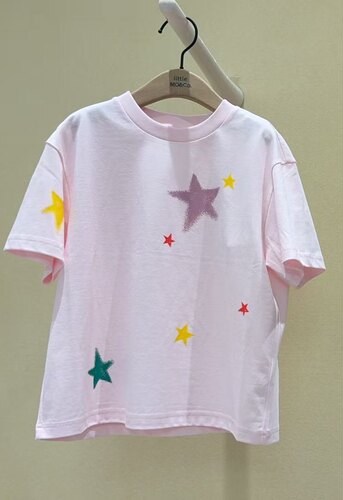 little moco童装26夏新款男女童星星印花短袖T恤KBF2TEET09