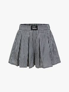 little 25年夏女童黑白格纹短裤 休闲裤 KBE2SOT015 moco专柜正品