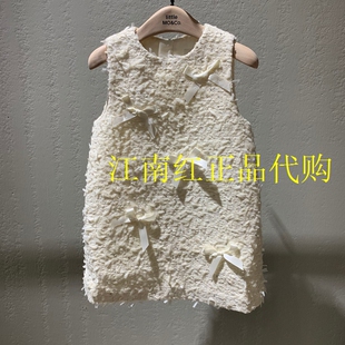 little moco专柜正品25年春女童小香风无袖连衣裙KBE1DRS021