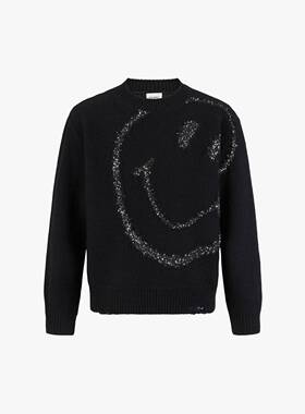 little moco专柜正品25年冬男女童绵羊毛圆领针织衫KBE4SWTT12