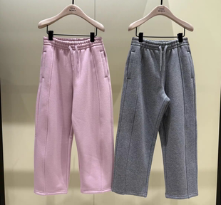 男女童加绒休闲运动长裤 25年冬款 KBE4PAT007 moco专柜正品 little