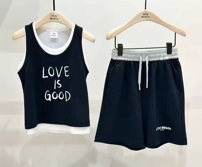 little moco专柜正品25年夏男女童亲子休闲运动短裤KBE2SOT024