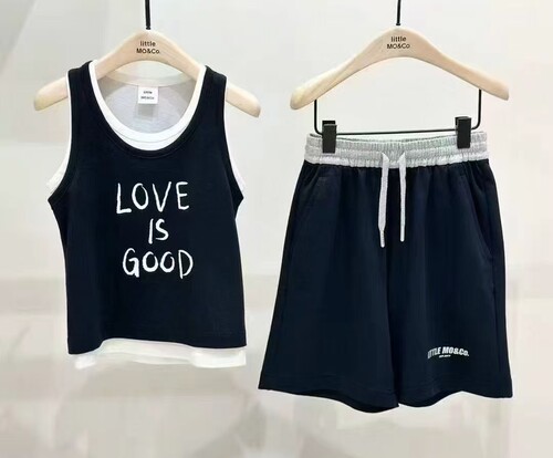 little moco专柜正品25年夏男女童亲子休闲运动短裤KBE2SOT024