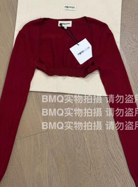 BMQ 玳购级 高阶版】SHUSHUTON2025早春新款红色时尚针织披肩上衣