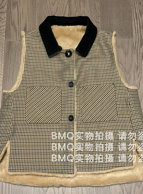 BMQ 玳购级 高阶版】marche湖区双面两穿马甲女25AW秋冬绒感叠穿