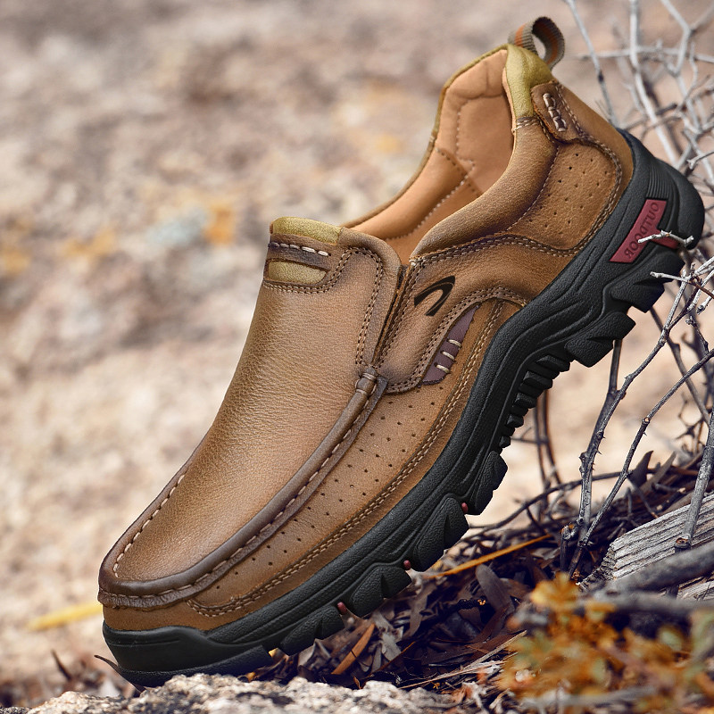 2026新德国骆驼动感真皮运动休闲皮鞋男套脚增高皮鞋防滑耐磨男鞋,流行男鞋,休闲皮鞋,淘宝优惠券,粉丝福利购,淘宝优惠卷