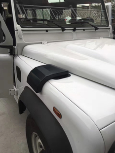 路虎卫士机盖叶子板风口罩发动机引擎盖两侧出气孔装饰金属盖改装