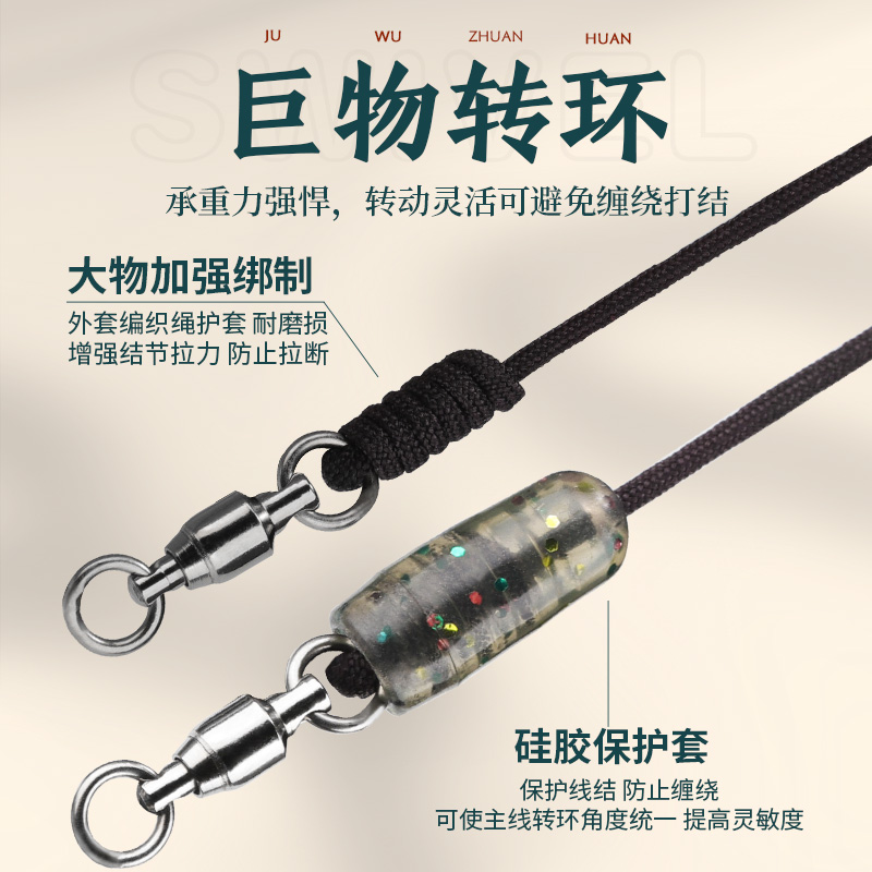 大物线组套装全套成品巨物主线组成品超强拉力钓青鱼鲟鱼草鱼鱼线