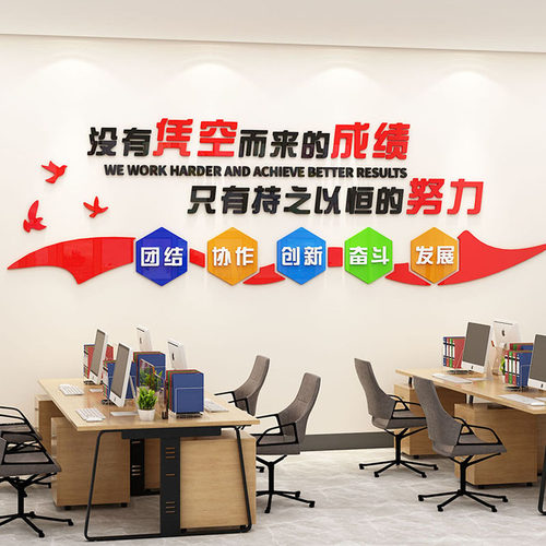 企业文化墙办公室墙面装饰