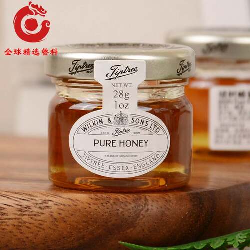 缇树纯蜂蜜果酱28g*72瓶整箱 英国进口Tiptree结婚婚礼伴手礼喜蜜