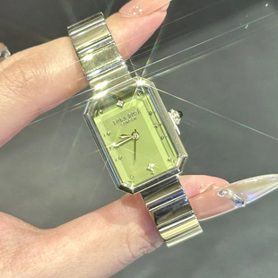 迪士尼手表女款 小方糖石英表七夕礼物礼盒 轻奢小众高级感女士女款