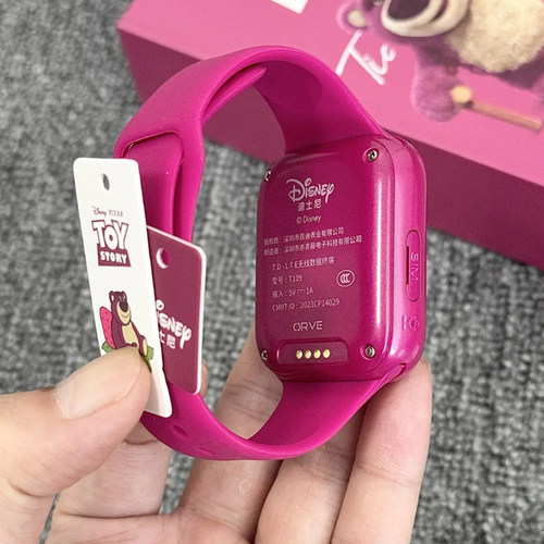 迪士尼草莓熊儿童电话手表女款女孩小学生专用智能电子手表送孩子