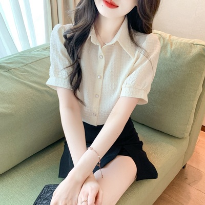 设计感小众气质职业女士衬衣上衣