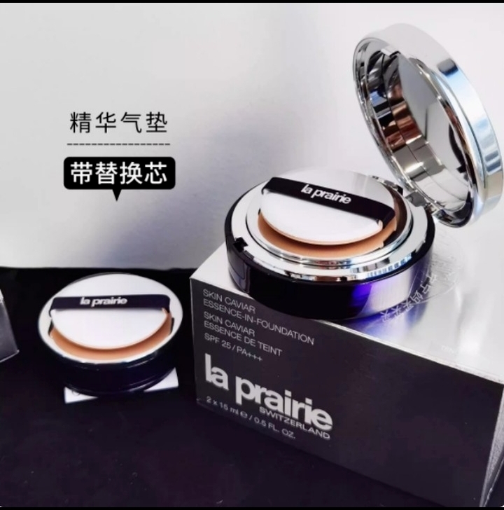 La Prairie莱珀妮鱼子精华气垫粉底SPF25防晒正装15ml+替换芯15ml
