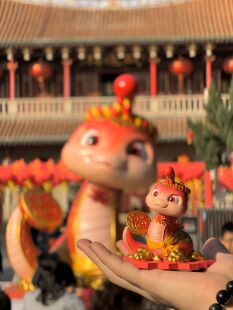 泉州蛇年伴手礼文创礼品七彩刺桐蛇原型纪念品摆件收藏全彩款海海