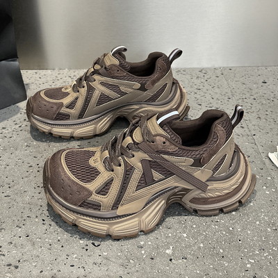 厚底增高软底轻便老爹鞋