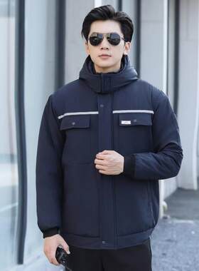 冬装加厚防水棉服防油抗风棉衣工作服男女防寒棉袄保暖特厚劳保服