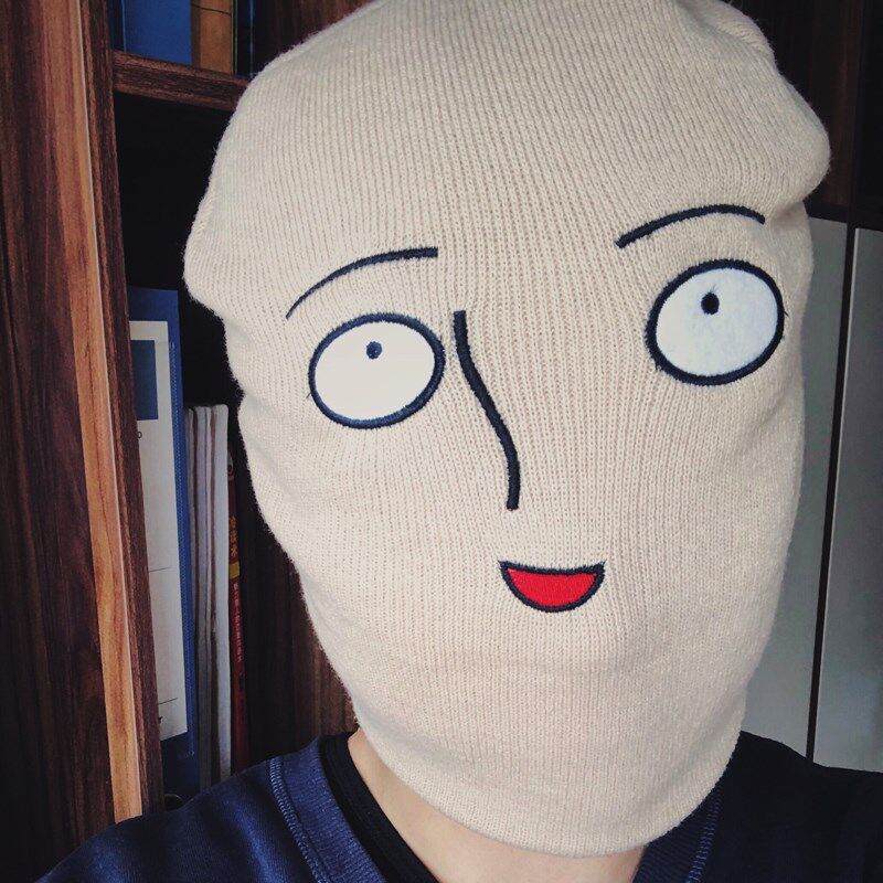 头套帽子搞怪抖音创意一拳超人女冬情侣帽毛线个性搞笑男卡通沙雕|ruв категории Аксессуары, шляпа - от Buy2taobao.com для оказания профессиональной услуги покупки агента Taobao