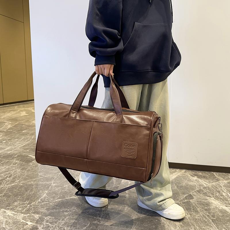 旅行包男士运动防水PU皮健身包训练手提出差大容量干湿分离旅行包