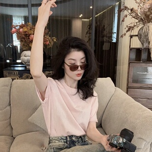 T恤 圆领套头休闲透气短袖 新款 春夏新款