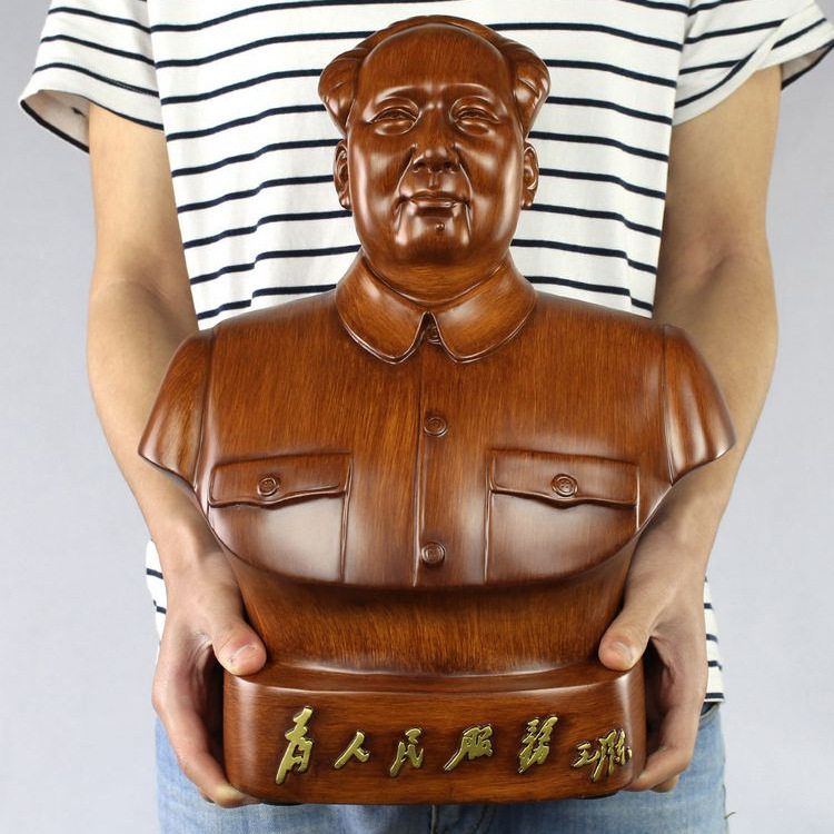 树脂仿木纹毛主席像世纪伟人头像