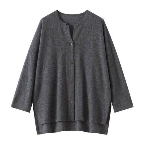 羊绒开衫女剪刀领纯山羊绒衫新款