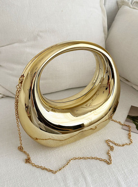 月亮包小众设计高级感名媛晚宴包手提包时尚质感斜挎包单肩包女