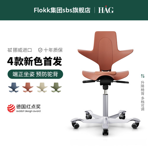 挪威工业设计 荣获德国红点奖 办公护腰座椅