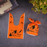 New free shipping Halloween candy bag, rabbit ear snack bag, baking biscuit bag, gift bag, 50 pieces each thumbnail 6