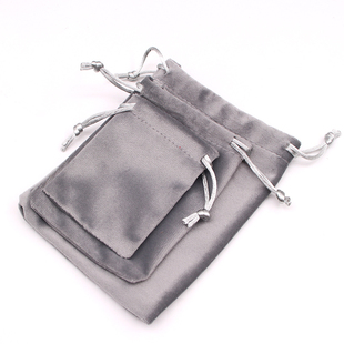 包邮丽丝绒首饰抽绳束口袋小号珠宝化妆绒布收纳袋定制logo文玩袋