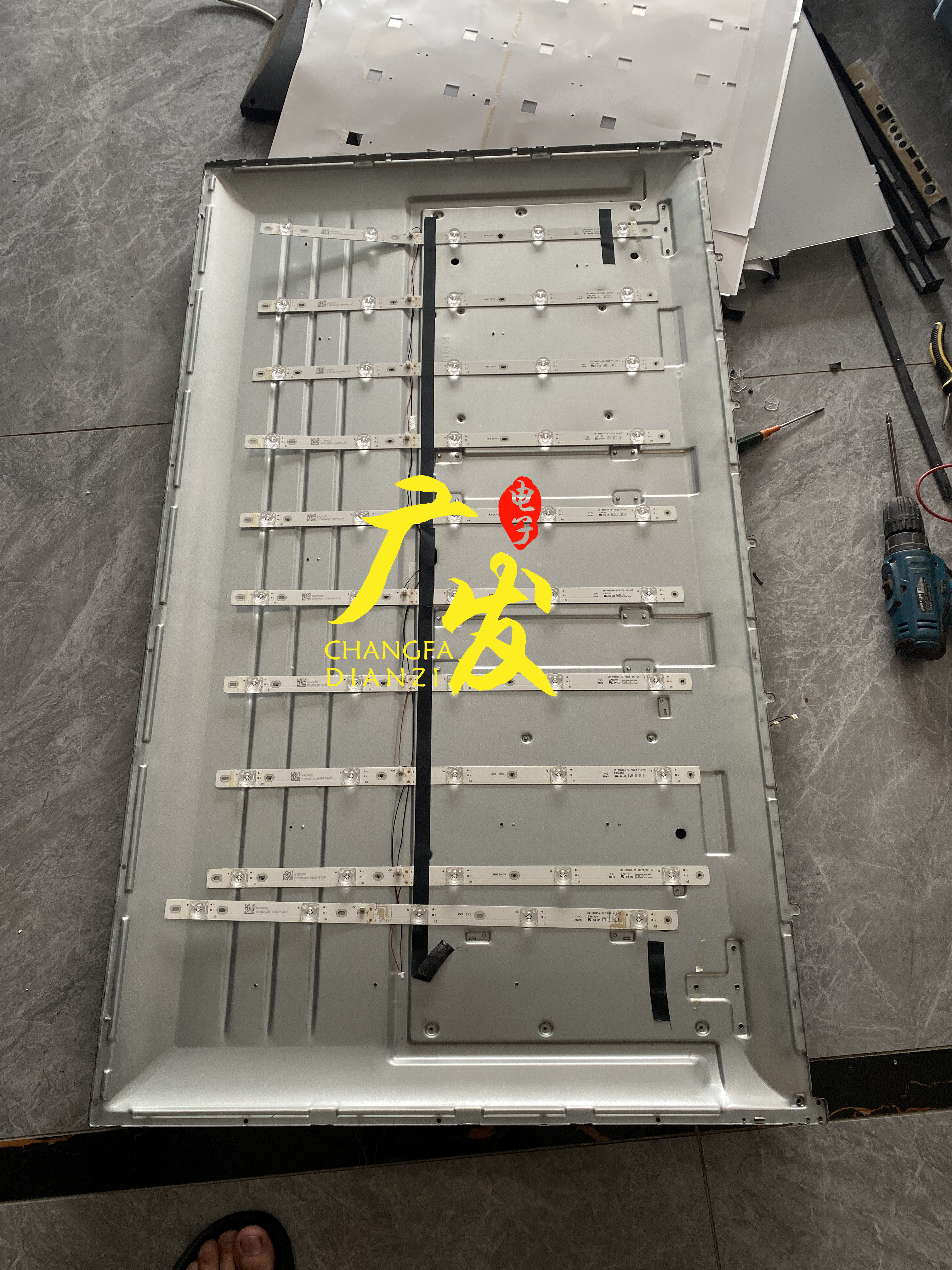 eled-55200sw灯条zn-49b05a-10背光灯71028 v1.1-0t电视机5灯凹