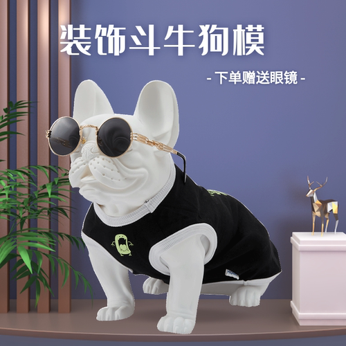 斗牛犬装饰狗模宠物店陈列摆件