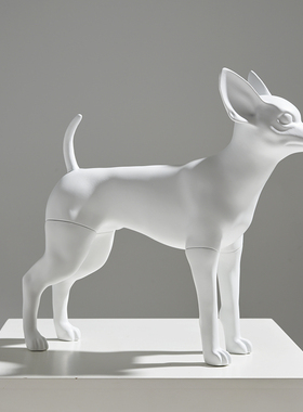 吉娃娃摆件宠物用品展示拍照道具狗客厅大厅装饰店铺摆设品狗模特