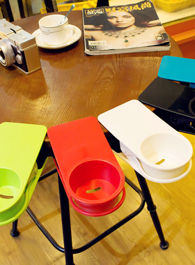 桌边水杯夹办公室杯架多功能宿舍杯托车载创意杯子固定架 茶杯架