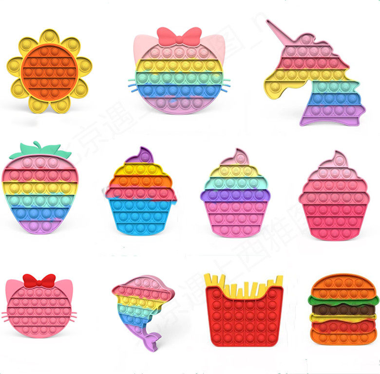 빛나는 팝핏 설치류 개척자 장난감 버블팝 푸시 팝 잇 안절부절 장난감 찌르는 재미