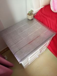 180仿木纹桌布树皮纹餐桌垫水晶板防水彩色不透明pv 电视柜