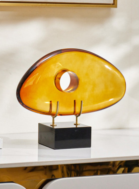 高级感水晶摆件电视柜壁龛酒柜装饰品样板间售楼处书架软装饰品