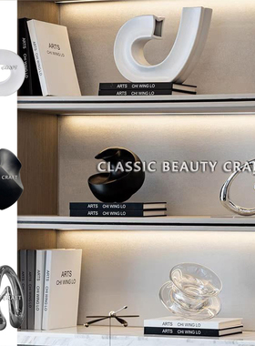 OMENIA轻奢风样板房书柜