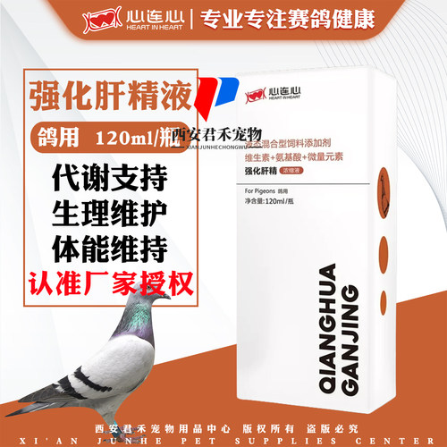 心连心鸽药鹦旗舰店强化肝精液120ml鸟类保健品氨基酸维生素鸽用 - 封面