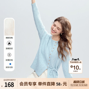 betu百图设计感开叉毛衣女套头2025年冬季新款独特好看针织毛衫