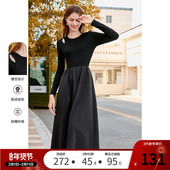 betu百图女装 连衣裙 高腰显瘦拼接毛衣针织中长款 2026年春装 新款