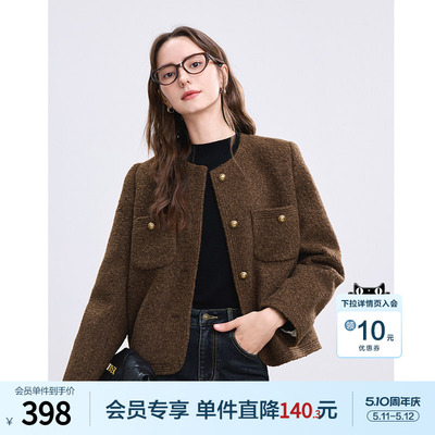 betu百图美拉德仿羊羔毛羽绒服女短款2025年冬季新款90%绒外套