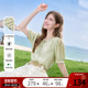 宽松气质衬衣小衫 betu百图系带薄款 女士2025年夏季 新款 短袖 衬衫