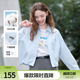 衬衫 时尚 短款 新款 百搭夹克 外套女2026年夏季 betu百图抽绳显瘦薄款