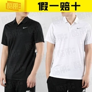 Nike Nike tay ngắn nam thêu thể thao mới Áo sơ mi POLO khô nhanh áo thun 891858-100-010 - Áo polo thể thao