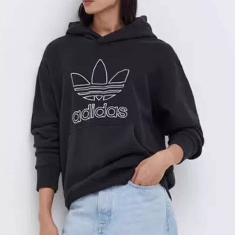adidas阿迪达斯正品三叶草卫衣男装秋季百搭运动服休闲连帽套头衫