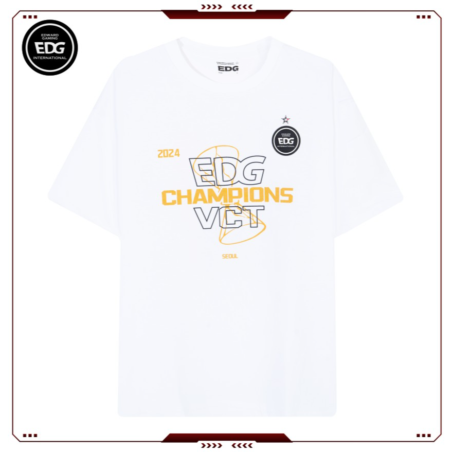 【瓦电】EDG*世界冠军*无畏契约全球冠军赛夺冠纪念短袖T恤